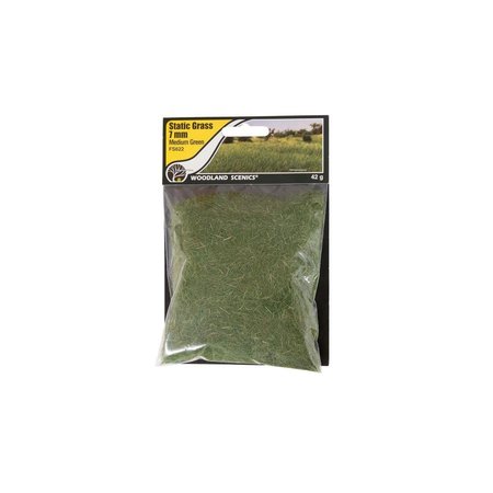 WOODLAND SCENICS 7 mm Static Grass Medium Green WOO622